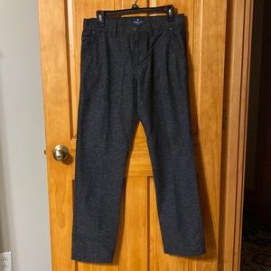 Men’s black tweed look casual pants